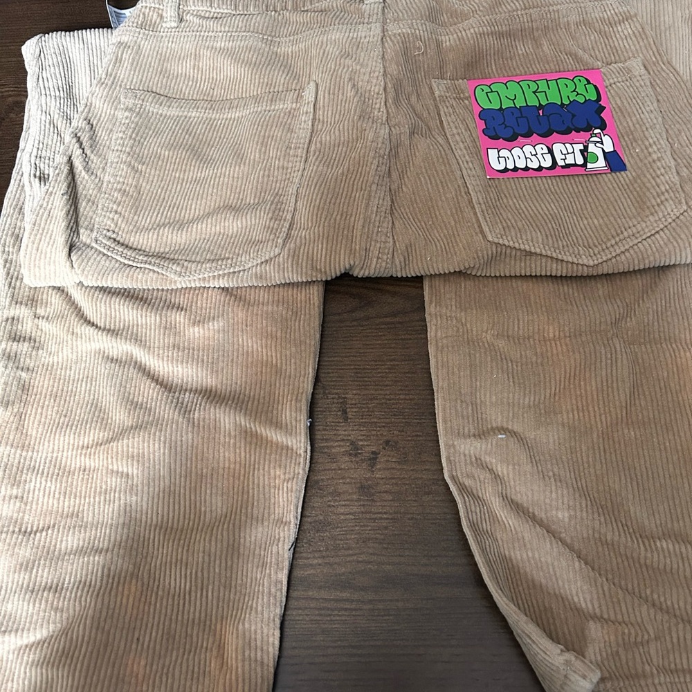 Corduroy Kids Bottoms in Tan